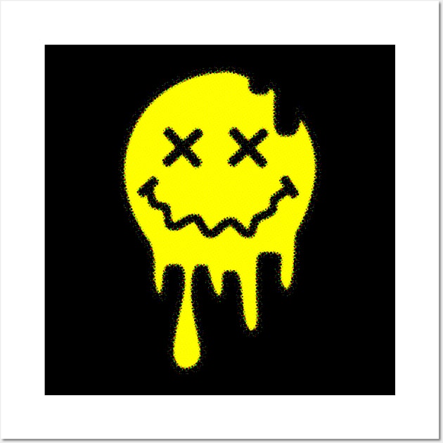 ACID SMILEY (MELTING) #2 Wall Art by RickTurner